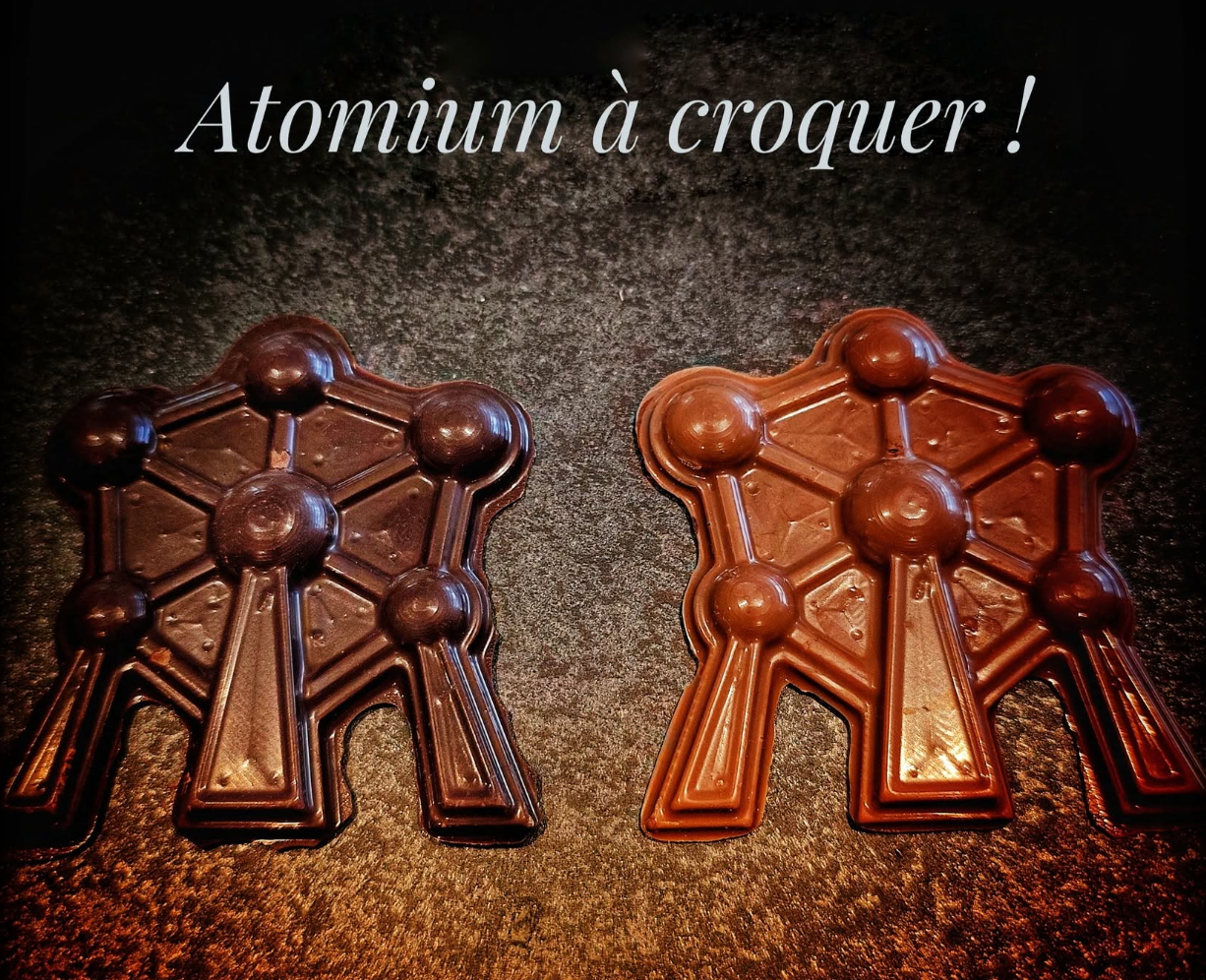 Atomium de Bruxelles en chocolat par Kimaji